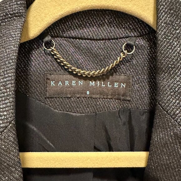 Karen Millen Long metallic Blazer - Picture 2 of 5